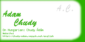 adam chudy business card
